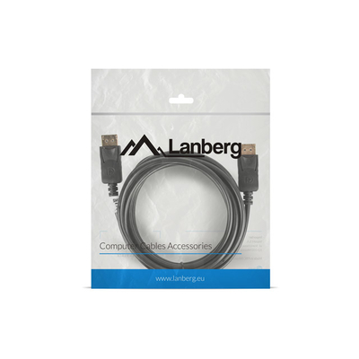Product Καλώδιο DisplayPort Lanberg CA-DPDP-10CC-0030-BK 3 m Black base image