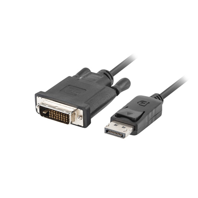 Product Καλώδιο DisplayPort Lanberg CA-DPDV-10CU-0010-BK 1 m DVI-D Black base image