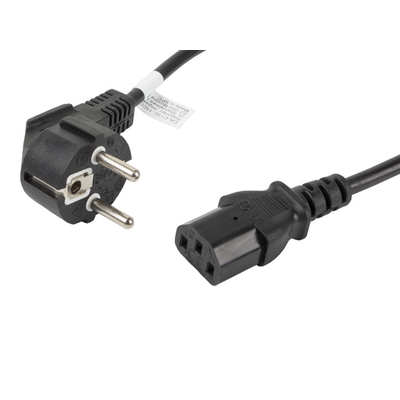 Product Καλώδιο Τροφοδοσίας Lanberg CA-C13C-11CC-0018-BK Black 1.8 m C13 coupler CEE7/7 base image