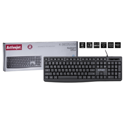 Product Πληκτρολόγιο Ενσύρματο Activejet USB K-3803S base image