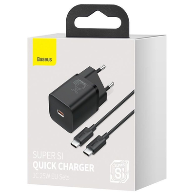 Product Φορτιστής Πρίζας Baseus TZCCSUP-L01 Black Indoor base image