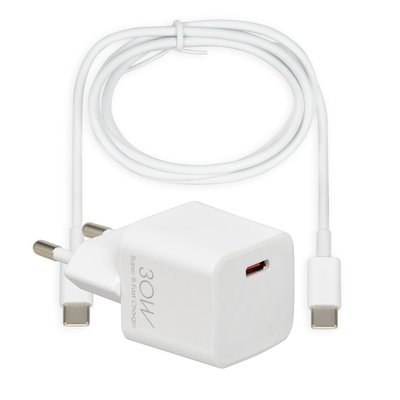 Product Φορτιστής Πρίζας iBox Travel C-38 PD30W, white base image