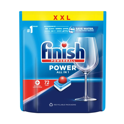 Product Κάψουλες Πλυντηρίου Πιάτων Finish POWER ALL-IN-1 FRESH - x 72 base image