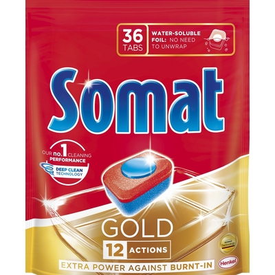 Product Κάψουλες Πλυντηρίου Πιάτων SOMAT GOLD 36 pcs. base image