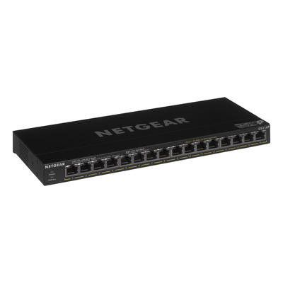 Product Network Switch Netgear GS316P Unmanaged Gigabit Ethernet (10/100/1000) (PoE) Black base image