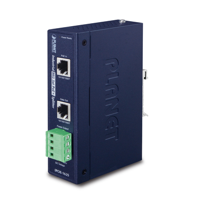 Product PoE Adapter Planet IPOE-162S network splitter Blue Power over Ethernet (PoE) base image