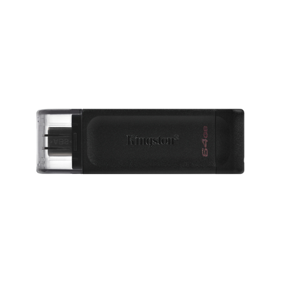 Product USB Flash 64GB Kingston DataTraveler 70 Type-C 3.2 Gen 1 (3.1 Gen 1) Black base image