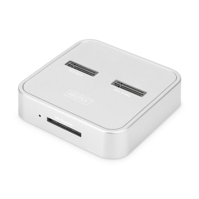 Product Docking Station Σκληρών Δίσκων Digitus M.2 NVMe + M.2 SATA SSD with SD Express Card Reader, USB-C base image
