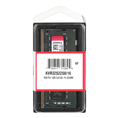 Product Μνήμη RAM Φορητού DDR4 16GB Kingston KVR32S22S8/16 1 x 16GB 3200 MHz base image