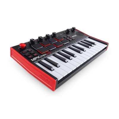 Product Midi Controller Akai MPK Mini Play MK3 Pad USB Black, Red base image