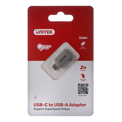 Product Αντάπτορας USB Unitek USB-C-USB-A 3.1 GEN1, M/F, A1025GNI base image