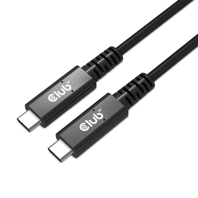 Product Καλώδιο USB CLUB 3D CAC-1571 USB4 certified Type-C Gen3x2 Bi-Directional 40Gbps 8K60Hz 100W PowerDelivery M-M 0.8m base image