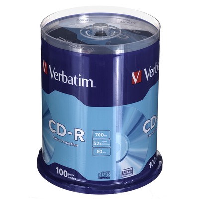 Product CD-R Verbatim CD-R Extra Protection 700 MB 100 pc(s) base image
