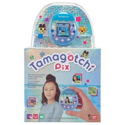 Product Ηλεκτρονική Παιδική Κονσόλα Χειρός Bandai TAMAGOTCHI PIX - BLUE base image