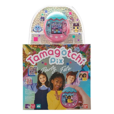 Product Ηλεκτρονική Παιδική Κονσόλα Χειρός Bandai TAMAGOTCHI PIX - PARTY CONFETTI base image