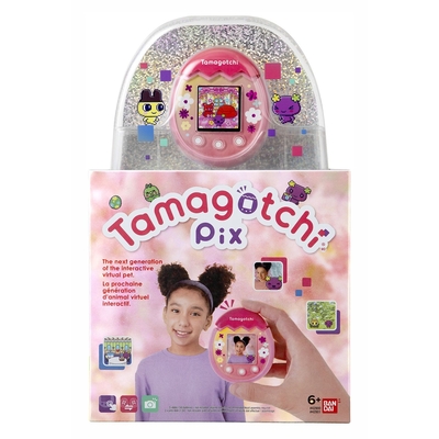Product Ηλεκτρονική Παιδική Κονσόλα Χειρός Bandai TAMAGOTCHI PIX - PINK base image