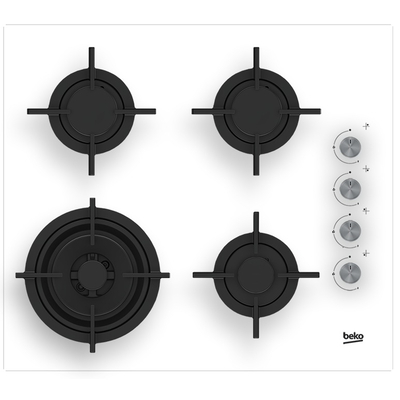 Product Εστία Υγραερίου Beko HILW64122SW White Built-in 60 cm 4 zone(s) base image
