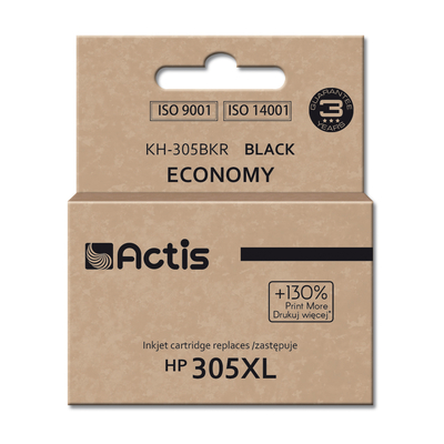 Product Μελάνι συμβατό Actis KH-305BKR ink for HP 305XL 3YM62AE Standard; 20 ml; black base image
