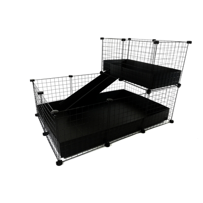 Product Κλουβί Τρωκτικών C&C Modular 3x2 + Loft 2x1+ black Ramp base image
