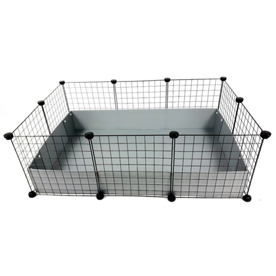 Product Κλουβί Τρωκτικών C&C Modular 3x2 110x75 cm guinea pig, hedgehog, silver grey base image