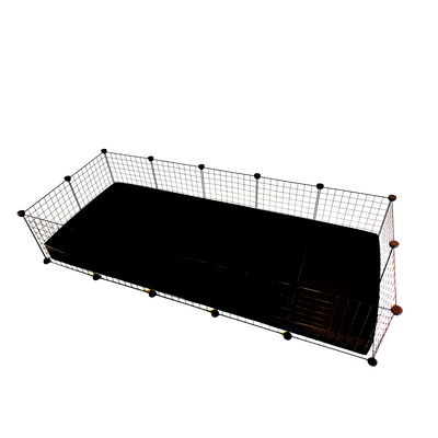 Product Κλουβί Τρωκτικών C&C modular 5x2 pig rabbit hedgehog black 180 x 75 x 37 cm base image