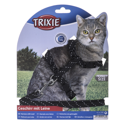 Product Σαμαράκι Trixie Reflective Harness με Λουρί 1,3μ. 10mm base image