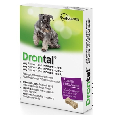 Product Συμπλήρωμα Διατροφής Κατοικίδιου Vetoquinol Drontal - worming tablets for dogs base image