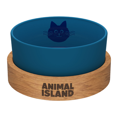 Product Ταΐστρα Animal Island Deep Sea Blue roz.S 900ml base image