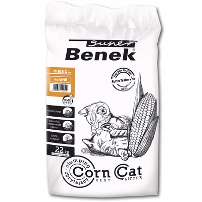 Product Αμμος Γάτας Super Benek Corn Classic Corn Natural, Clumping 35 l base image