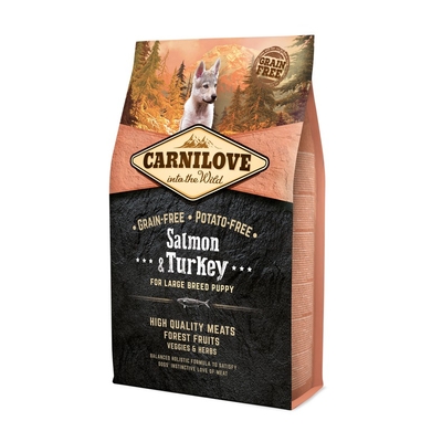 Product Ξηρά Τροφή Σκύλων Carnilove Salmon&Turkey Puppies Large 4kg base image