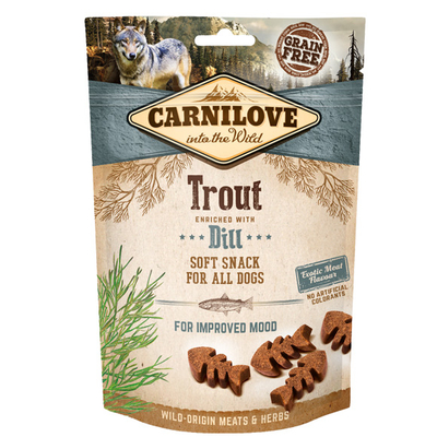 Product Ξηρά Τροφή Σκύλων Carnilove Trout Dill - dog treat - 200 g base image