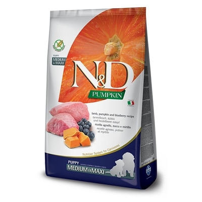 Product Ξηρά Τροφή Σκύλων Farmina N&D GF PUMPKIN LAMB&BLUEBERRY PUPPY MEDIUM/MAXI 2.5kg base image