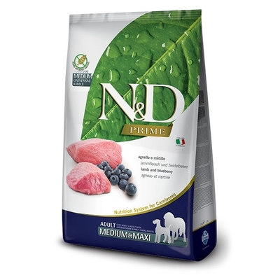 Product Ξηρά Τροφή Σκύλων Farmina N&D PRIME LAMB AND BLUEBERRY ADULT MEDIUM & MAXI 12kg base image