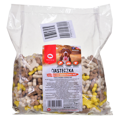 Product Ξηρά Τροφή Σκύλων Maced Bones Cookies Vanilla Mix - dog treat - 1 kg base image