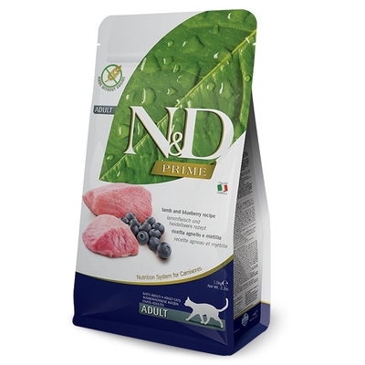 Product Ξηρά Τροφή Γάτας Farmina N&D PRIME LAMB & BLUEBERRY ADULT 1.5kg base image