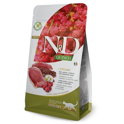 Product Ξηρά Τροφή Γάτας Farmina N&D QUINOA URINARY DUCK 5 KG base image