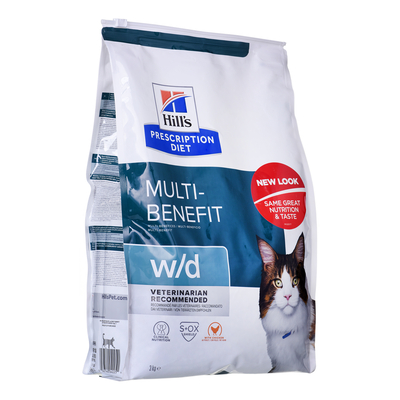 Product Ξηρά Τροφή Γάτας Hill's PRESCRIPTION DIET Multi-Benefit Feline w/d Chicken 3 kg base image