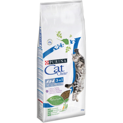 Product Ξηρά Τροφή Γάτας Purina Chow 3in1 15 kg Adult Turkey base image