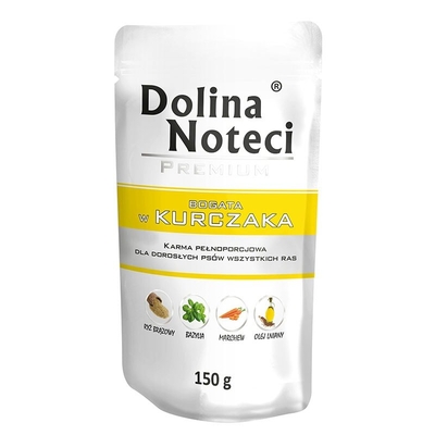 Product Υγρή Τροφή Σκύλων Dolina Noteci Premium rich in chicken 150g base image