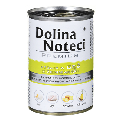 Product Υγρή Τροφή Σκύλων Dolina Noteci Premium Rich in goose and potatoes 400 g base image