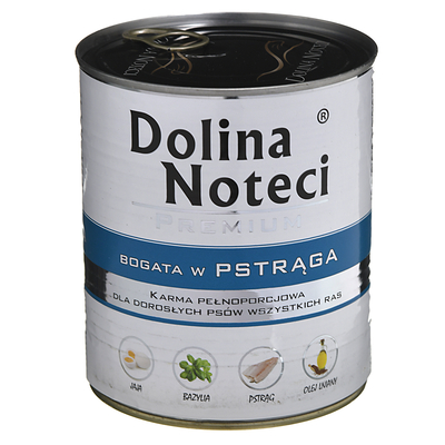Product Υγρή Τροφή Σκύλων Dolina Noteci Premium Rich in trout 800 g base image