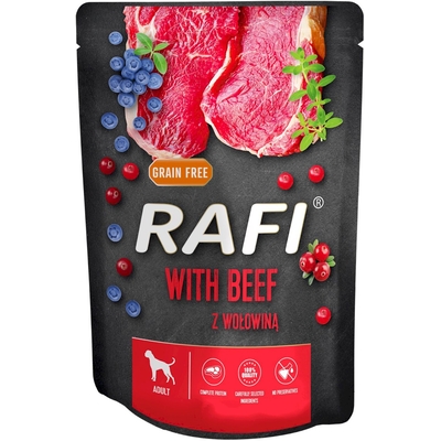 Product Υγρή Τροφή Σκύλων Dolina Noteci RAFI Beef, blueberry, cranberry 300 g base image