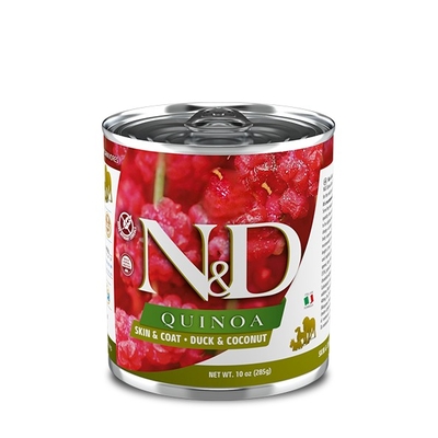 Product Υγρή Τροφή Σκύλων Farmina N&D DOG QUINOA DUCK & COCONUT 285G base image