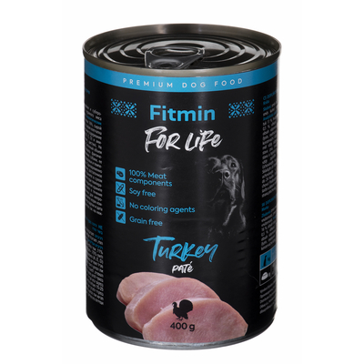 Product Υγρή Τροφή Σκύλων Fitmin For Life Turkey Adult 400 g base image