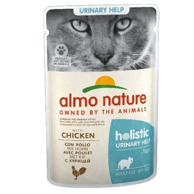 Product Υγρή Τροφή Γάτας Almo Nature Holistic Urinary help - for adult cats with chicken - 70g base image