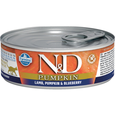 Product Υγρή Τροφή Γάτας Farmina N&D Lamb & Pumpkin & Blueberry 80g base image