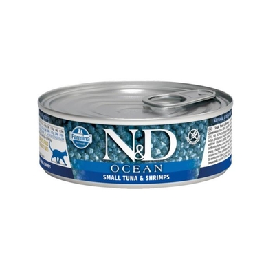 Product Υγρή Τροφή Γάτας Farmina N&D Ocean Sea Small Tuna & Shrimp 80g base image
