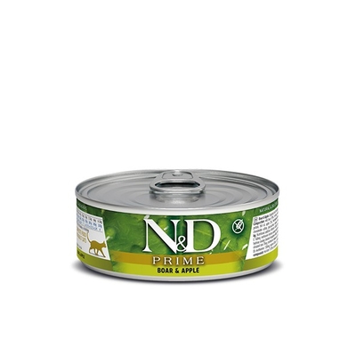 Product Υγρή Τροφή Γάτας Farmina N&D PRIME BOAR & APPLE 80g base image