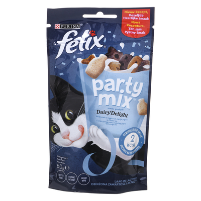 Product Υγρή Τροφή Γάτας FELIX Party Mix Dairy Delight - Cat snack - 60g base image