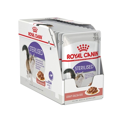Product Υγρή Τροφή Γάτας Royal Canin Sterilised Chunks in sauce 12x85 g base image